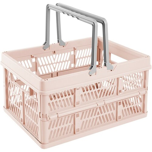Keeeper Skladací košík Ella L Nordic Pink 23 l