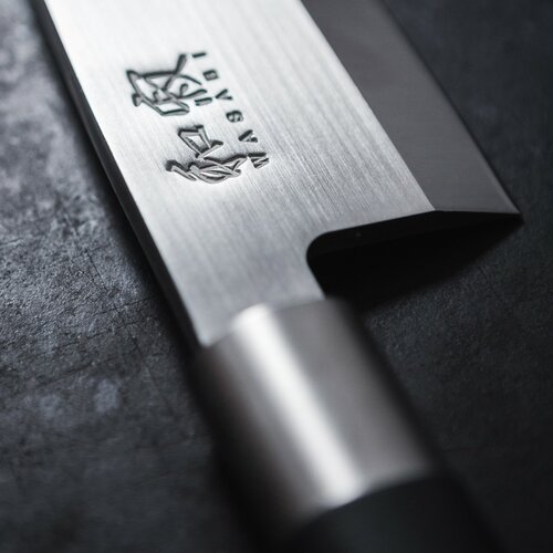Sada 3 nožov Kai Wasabi Black – malý univerzálnynôž, veľký univerzálny nôž a santoku