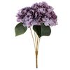 Bukiet hortensji fioletowy, 5 kwiatów, 20 x 43 cm