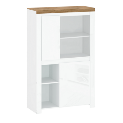 Dulap VILGO 2D, alb lucios