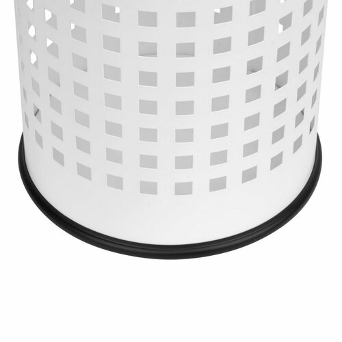 Alda Coș de gunoi Officer perforat 18 l, alb