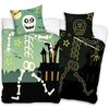 Lenjerie de pat Halloween Schelet, 140 x 200 cm, 70 x 80 cm