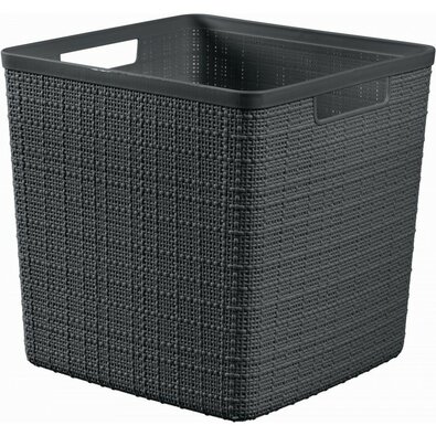 Curver Košík Jute kocka, tm. sivá