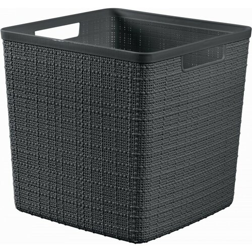 Curver Košík Jute kostka, temno siva