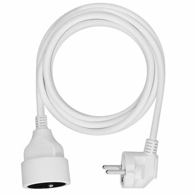 Solight PS03 Prodlužovací kabel bílá, 3 m