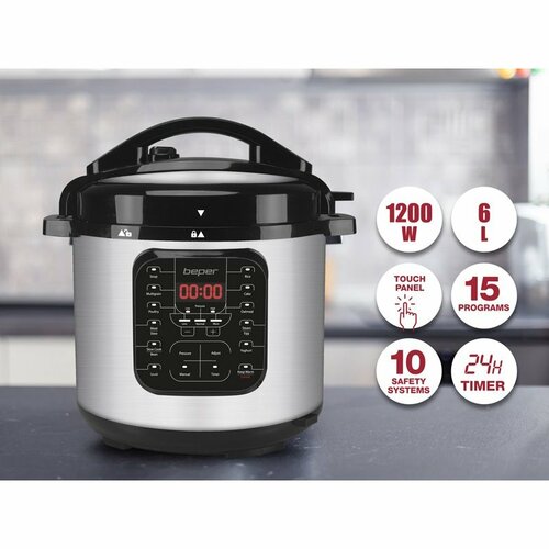 Beper P101COS001 oală sub presiunemultifuncțională 6 l