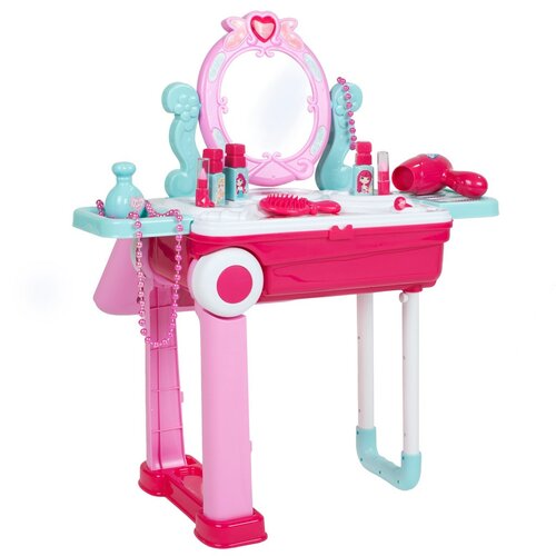 Masă de toaletă pentru copii Baby Mix în valiză 2in1, 60 x 53 x 24,5 cm