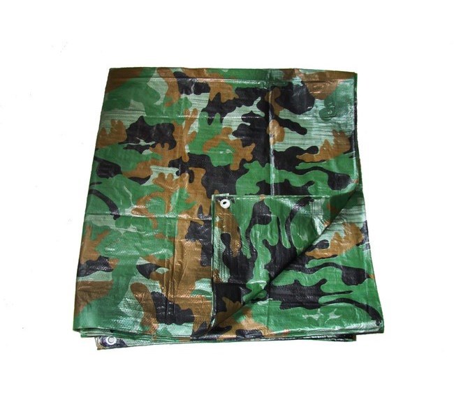 Plachta s okami 80 g/m2 300 x 400 cm khaki