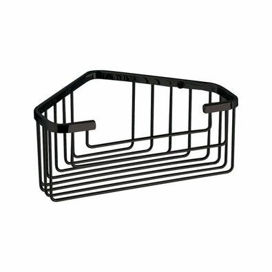 GEDY 2483-14 Smart kotna polica za tuš, 20 x 8 x15,1 cm, črna mat