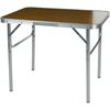 Bamboo összecsukható kempingasztal 2 az 1-ben, 75 x 25. /60 x 55 cm, alumínium és MDF