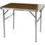 Összecsukható kempingasztal Bambusz 2in1, 75 x 25/60 x 55 cm, alumínium és MDF