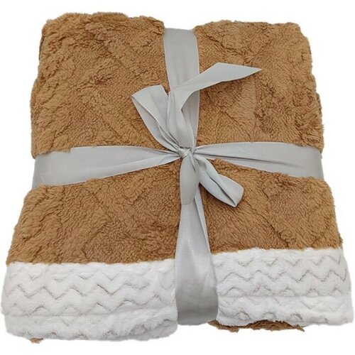 Ovčja odeja Island oreh, 150 x 200 cm