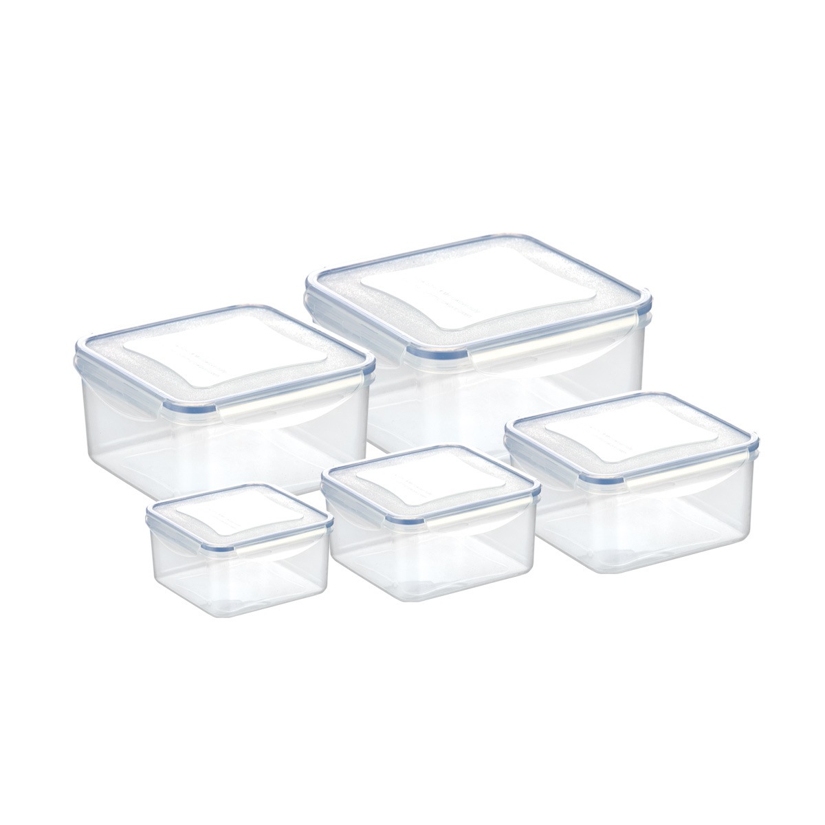 Set de 5 recipiente Tescoma FRESHBOX,  pătrate, 5 buc.