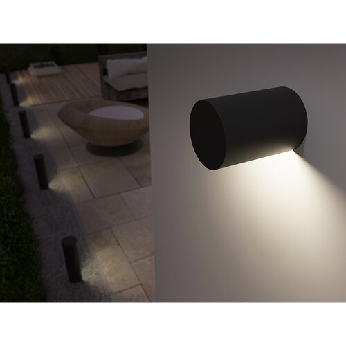 Panlux Záhradné LED nástenné svietidlo Costa N antracit, 12 W