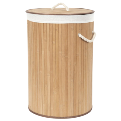 Compactor Koš na špinavé prádlo Bamboo kulatý, přírodní