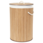Compactor Koš na špinavé prádlo Bamboo kulatý, přírodní