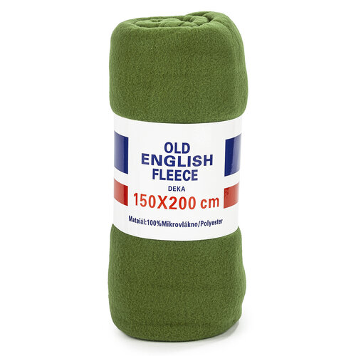 Fleece odeja UNI zelena, 150 x 200 cm