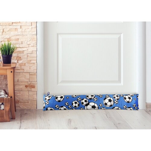 Bellatex Zugluftstopper LIN Ball blau, 15 x 85 cm