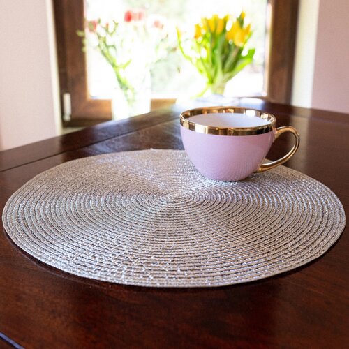 Altom Strojenje Straw zlato, premer 38 cm, komplet4 kosov