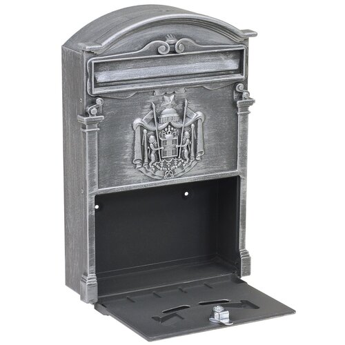 Poštovní ocelová schránka s hliníkovým čelem BK.301.SP