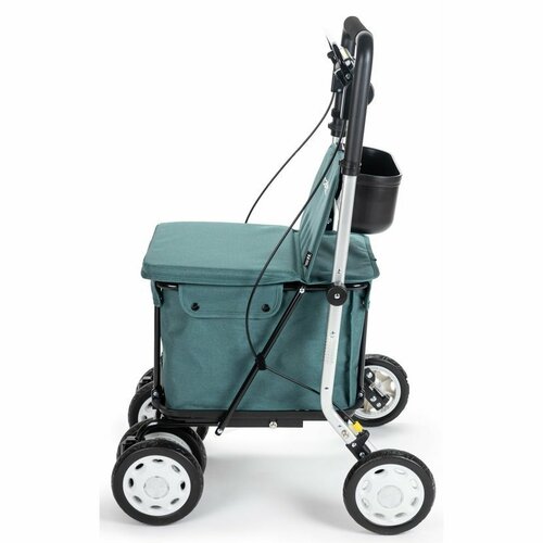 Carlett Senior Assist torba na zakupy na kółkach38 l, turkusowy