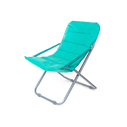 Scaun pliant de plajă Happy Green Varadero,albastru, 62 x 85 x 92 cm