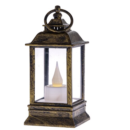 Svetilka z LED svečko Cremona medena, 6 x 13 cm