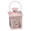 Metalowa latarenka Serduszko różowy, 10 cm