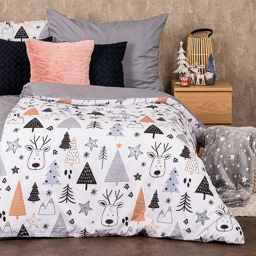 4Home Nordic forest pamut ágyneműhuzat, 220 x 200 cm, 2 ks 70 x 90 cm