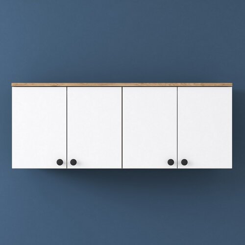 Szafka ścienna Bany Walnut and White