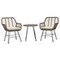 Autronic Set de grădină 1+2, metal, polyrattan,natural, AZ-F1208 NAT