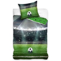 Lenjerie de pat din bumbac Stadion de fotbal, 140 x 200 cm, 70 x 90 cm