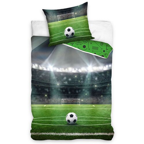 BedTex Bavlnené obliečky Futbalový štadión, 140 x 200 cm, 70 x 90 cm