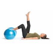 Gymnastická lopta Yoga ball modrá, 90 x 45 cm