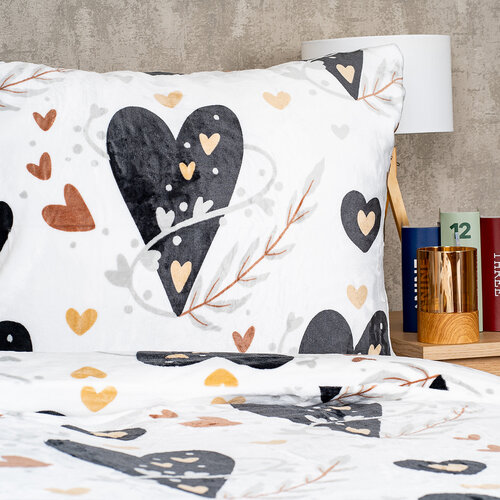 4Home Posteljnina iz mikroflanela Romantic, 160 x 200 cm, 70 x 80 cm