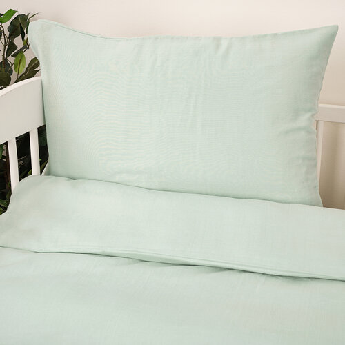 4Home Musselin-Bettwäsche für Kinder Teal, 100 x 135 cm, 40 x 60 cm