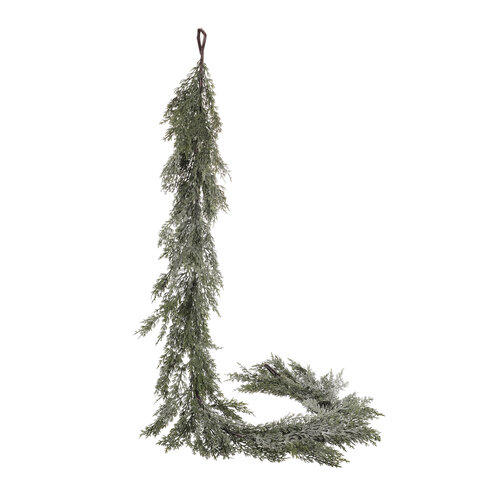 Vánoční girlanda Túje, 180 cm, ojíněná