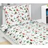 Bellatex Lenjerie de pat din bumbac de Crăciun Animale în pădure, 140 x 200 cm, 70 x 90 cm