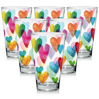 Mäser 6-częściowy komplet szklanek Love Rainbow, 310 ml Mäser 6-częściowy komplet szklanek Love Rainbow, 310 ml