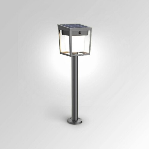 Philips Blaise UltraEfficient solárny LED stĺpikso senzorom antracit, 1,5 W, 250/20 lm, 3000 K