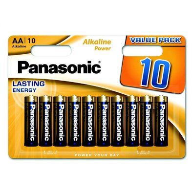 Panasonic alkáli elemkészlet AA LR6APB/ 10BW, 10db, 10 db
