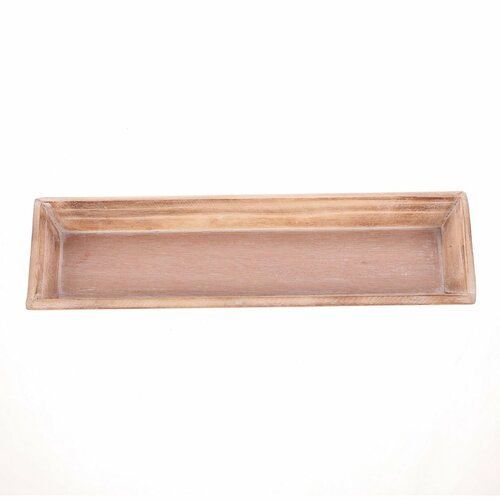 Drewniana taca Riaza brązowa, 35 x 12 x 3 cm