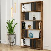 Bücherregal Lima Anthracite and Walnut