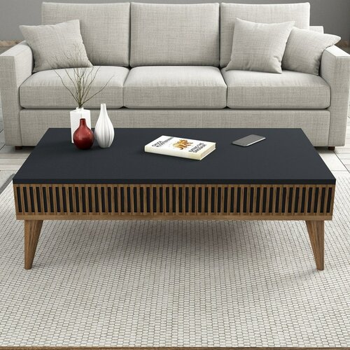 Konferenčný stolík Mila Anthracite and Walnut
