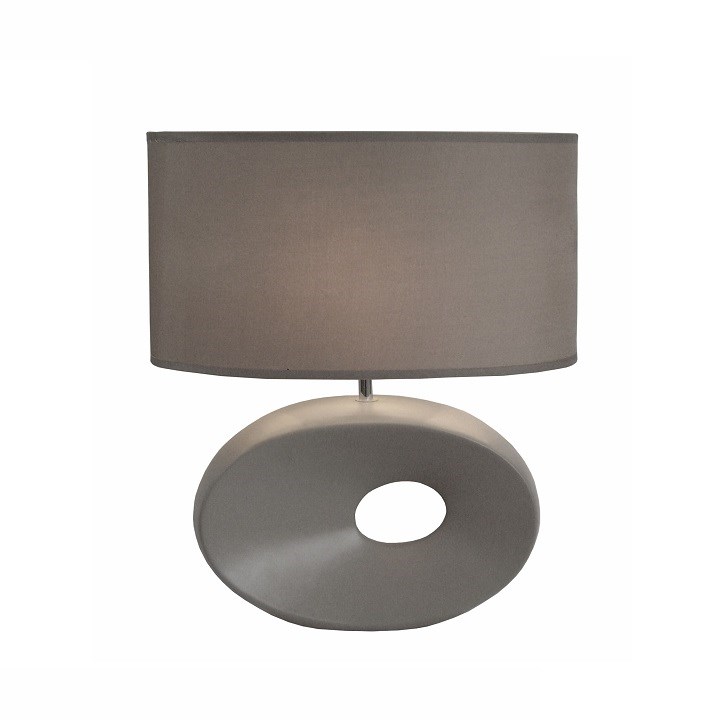 Tempo Kondela Keramická stolná lampa Qenny 11, sivá
