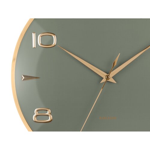 Karlsson 6017GR ceas de perete design, gri,diametru 40 cm