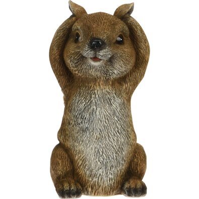 Kerti dekor mókus, 20 cm, polirezin