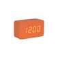 Karlsson 5983OR dizajnové LED hodiny s budíkom oranžová, 10 cm