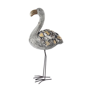 InDecor Ebi kerámia flamingó, 28 x 17 x 60 cm