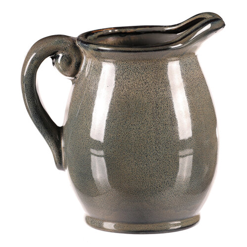 Ceramiczny dzbanek szary, 13 x 14 x 17 cm, mały